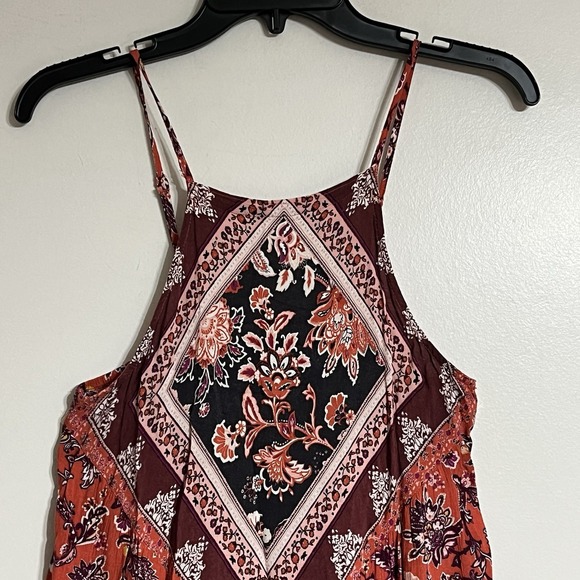 American Eagle Women's Sleeveless Boho Bandana Summer Mini Dress Size XS - Picture 2 of 8